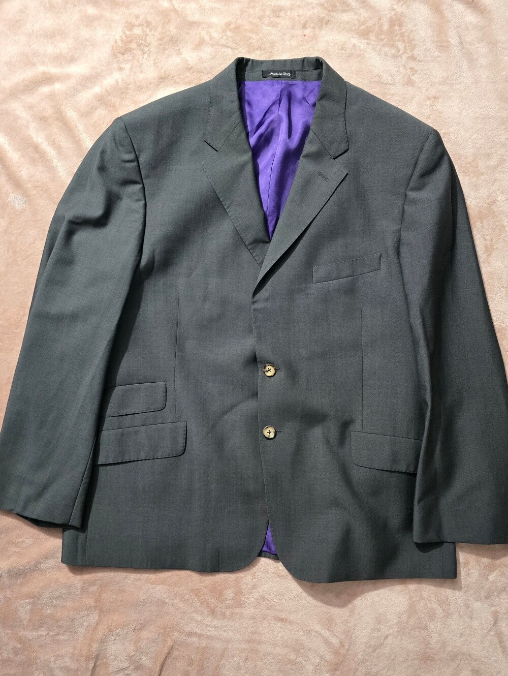 Paul Smith The Westbourne Grey Wool Mohair Blazer Ticket Pocket Size 46R